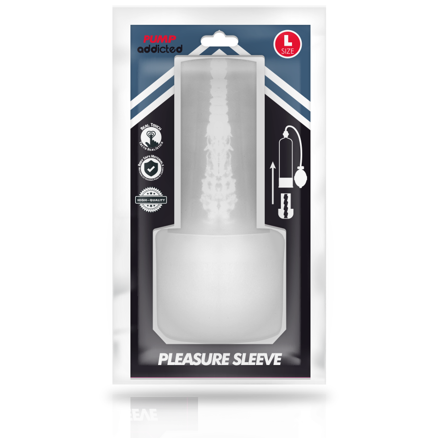 PUMP ADDICTED - PLEASURE SLEEVE MASTUBADOR SIZE L 3 PUMP ADDICTED - PLEASURE SLEEVE MASTUBADOR SIZE L - obrazek 3