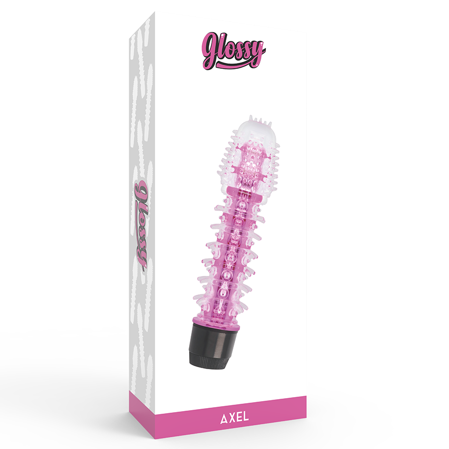 GLOSSY - AXEL VIBRATOR PINK 4 GLOSSY - AXEL VIBRATOR PINK - obrazek 4