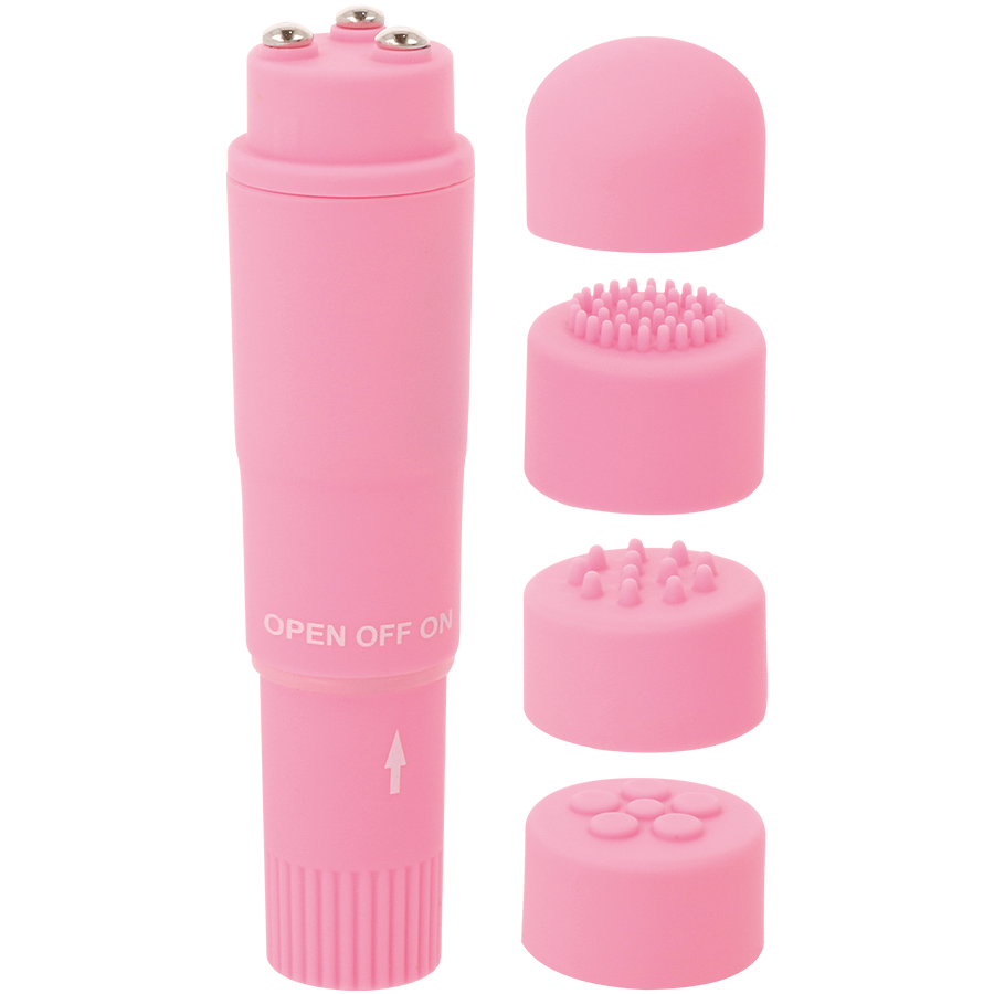 GLOSSY - KURT POCKET MASSAGER PINK 2 GLOSSY - KURT POCKET MASSAGER PINK - obrazek 2