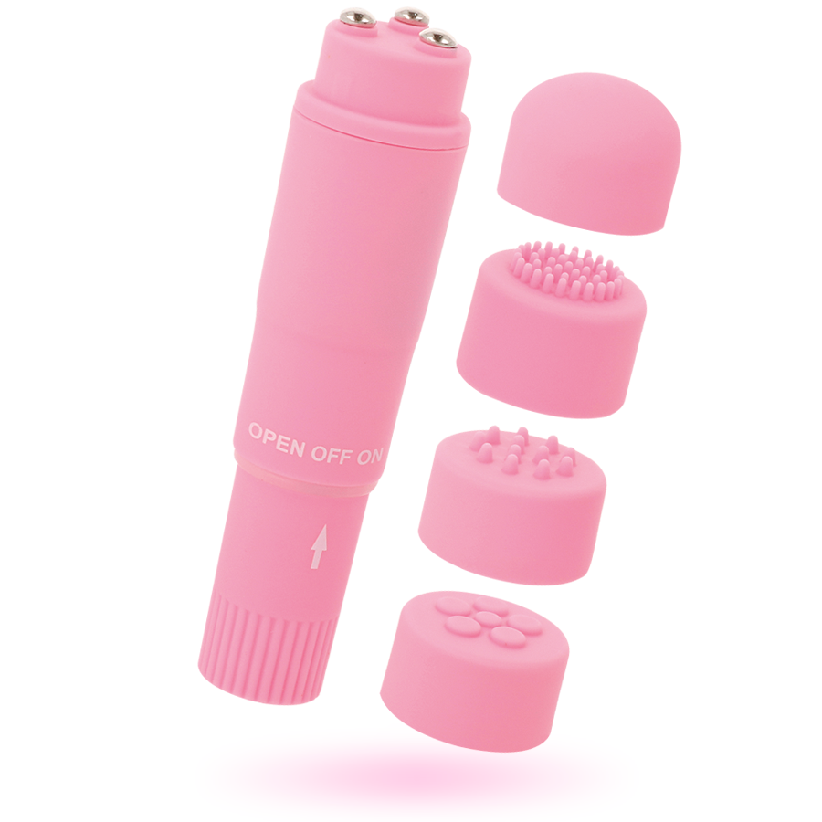 GLOSSY - KURT POCKET MASSAGER PINK 3 GLOSSY - KURT POCKET MASSAGER PINK - obrazek 3