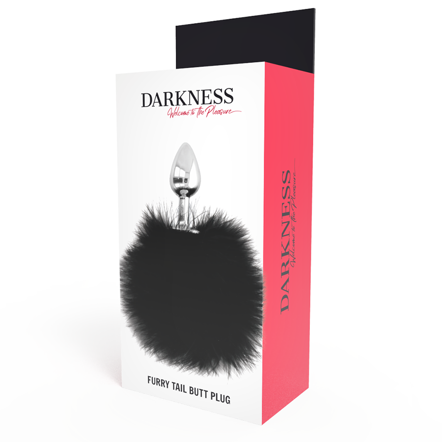 DARKNESS - EXTRA ANAL BUTTPLUG WITH TAIL BLACK 7 CM 4 DARKNESS - EXTRA ANAL BUTTPLUG WITH TAIL BLACK 7 CM - obrazek 4
