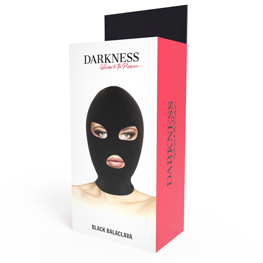 DARKNESS - BDSM SUBMISSION MASK MOUTH AND EYES BLACK 3 DARKNESS - BDSM SUBMISSION MASK MOUTH AND EYES BLACK - obrazek 3