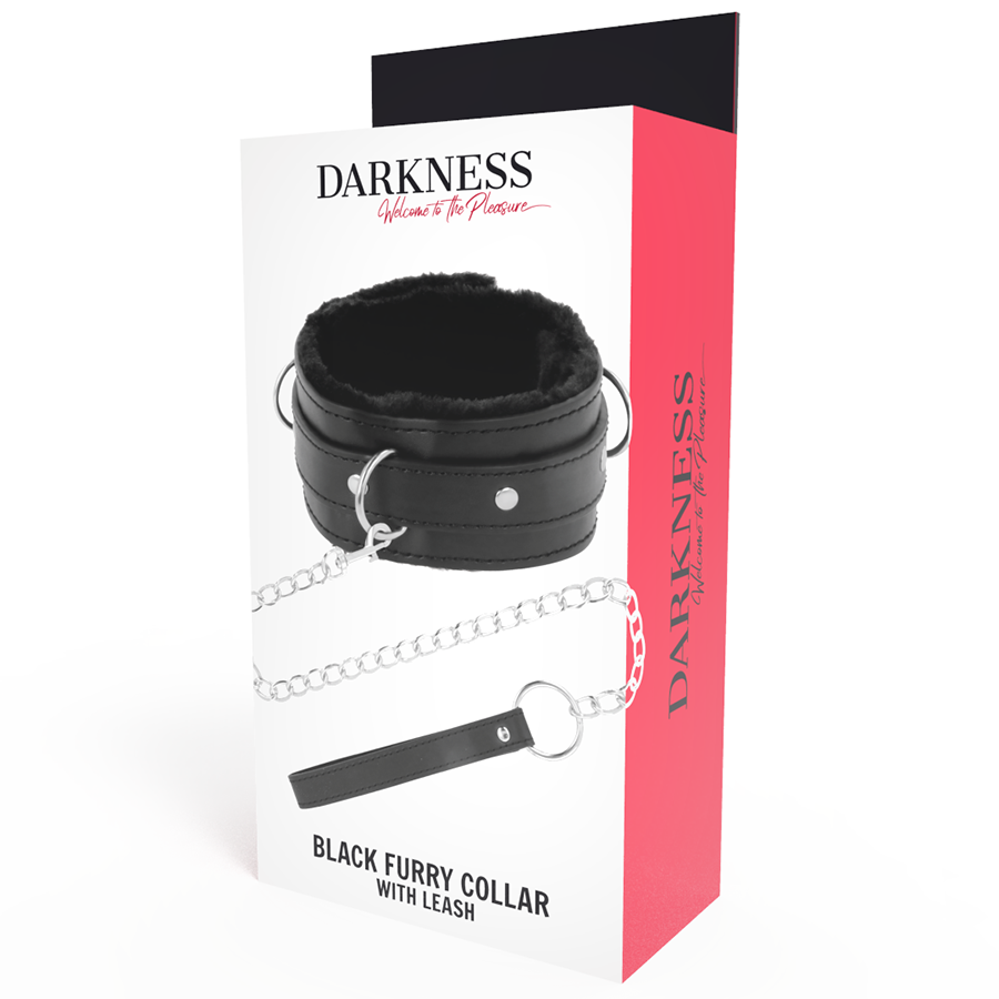 DARKNESS - COMFORTABLE POSTURE NECKLACE WITH LEATHER CHAIN 5 DARKNESS - COMFORTABLE POSTURE NECKLACE WITH LEATHER CHAIN - obrazek 5