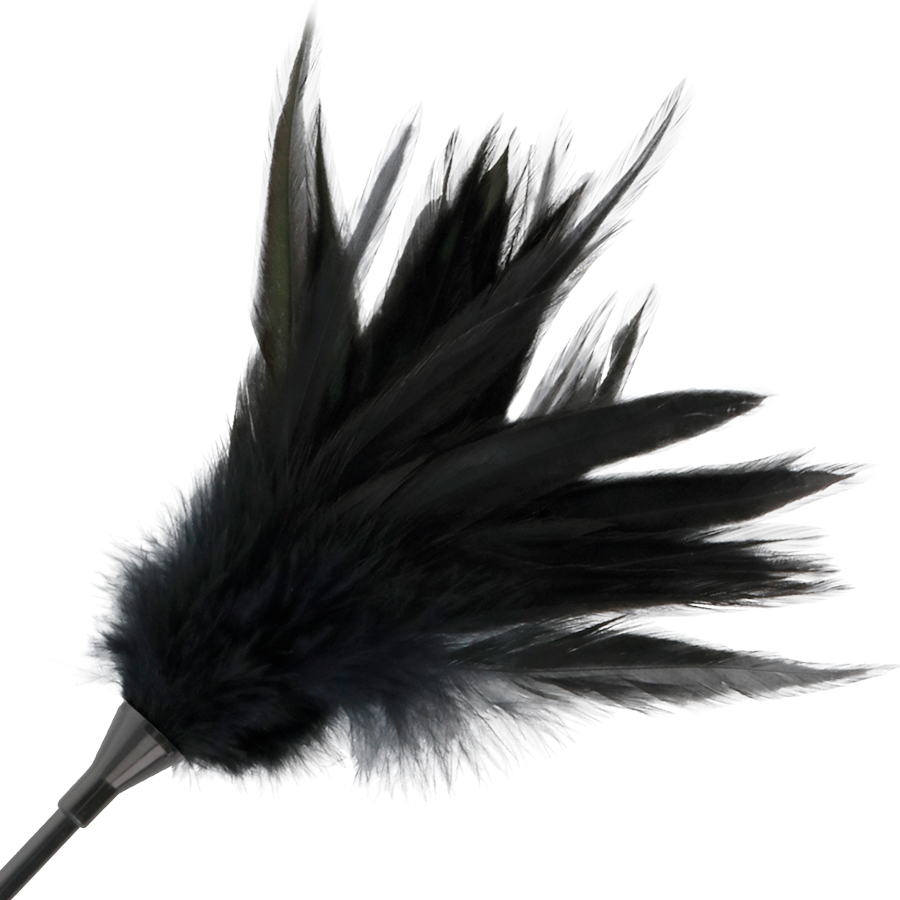 DARKNESS - BLACK FEATHER WHIP 3 DARKNESS - BLACK FEATHER WHIP - obrazek 3
