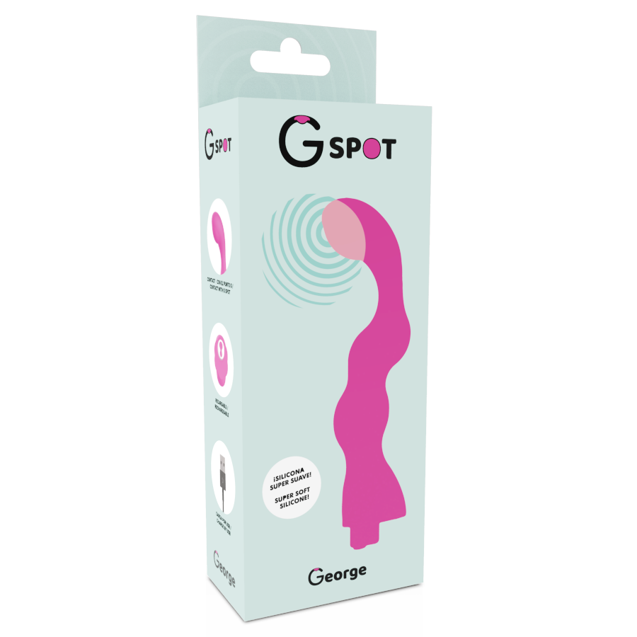 G-SPOT - GEORGE G-SPOT VIBRATOR GUM PINK 5 G-SPOT - GEORGE G-SPOT VIBRATOR GUM PINK - obrazek 5