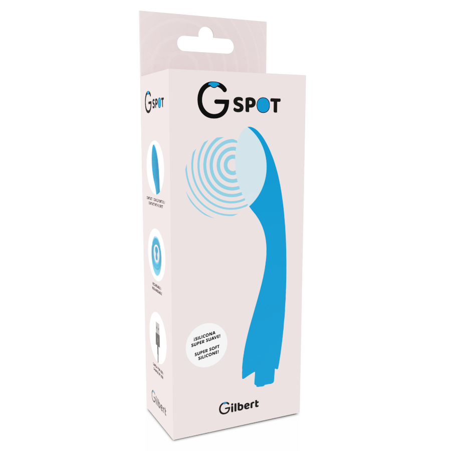 G-SPOT - GYLBERT TURQUOISE BLUE G-SPOT VIBRATOR 5 G-SPOT - GYLBERT TURQUOISE BLUE G-SPOT VIBRATOR - obrazek 5