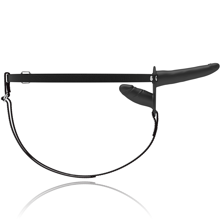 FETISH SUBMISSIVE HARNESS - BLACK DOUBLE PENETRATION 3 FETISH SUBMISSIVE HARNESS - BLACK DOUBLE PENETRATION - obrazek 3