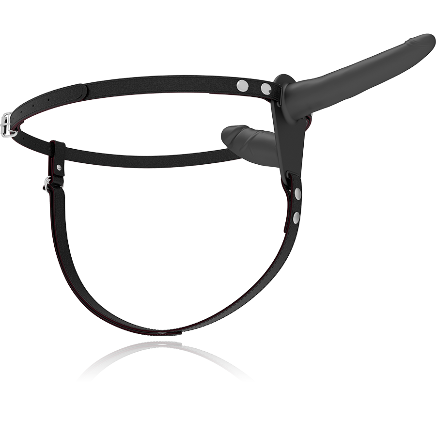 FETISH SUBMISSIVE HARNESS - BLACK DOUBLE PENETRATION 4 FETISH SUBMISSIVE HARNESS - BLACK DOUBLE PENETRATION - obrazek 4