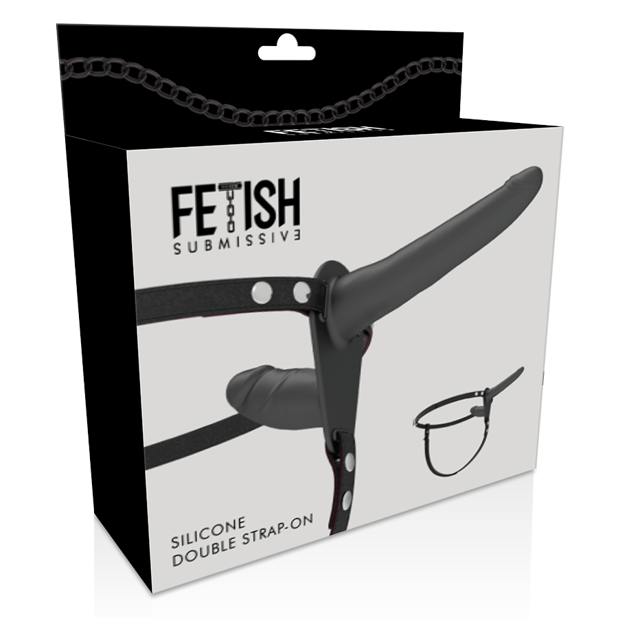 FETISH SUBMISSIVE HARNESS - BLACK DOUBLE PENETRATION 5 FETISH SUBMISSIVE HARNESS - BLACK DOUBLE PENETRATION - obrazek 5