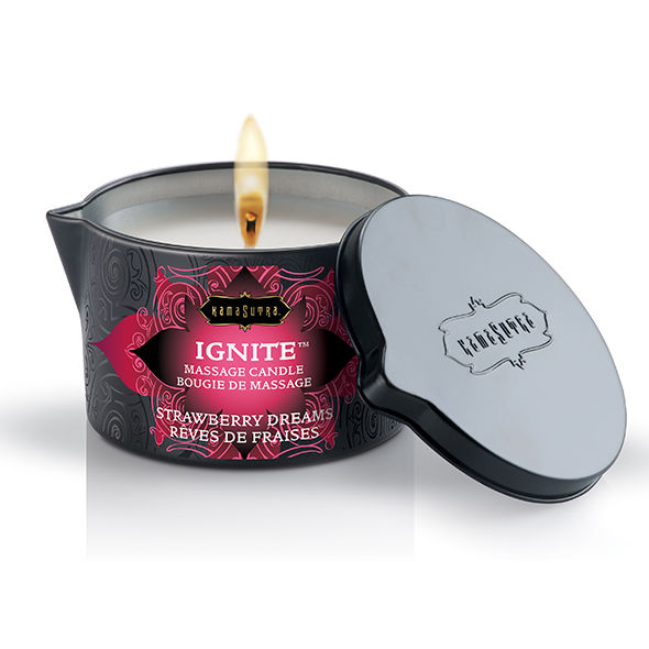 KAMASUTRA - STRAWBERRY DREAMS MASSAGE CANDLE 170 GR 2 KAMASUTRA - STRAWBERRY DREAMS MASSAGE CANDLE 170 GR - obrazek 2