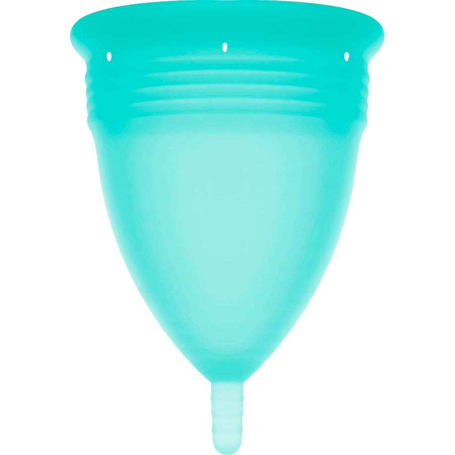 STERCUP - FDA SILICONE MENSTRUAL CUP AQUAMARINE - SIZE L 3 STERCUP - FDA SILICONE MENSTRUAL CUP AQUAMARINE - SIZE L - obrazek 3