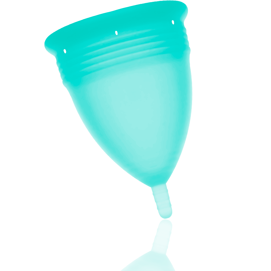 STERCUP - FDA SILICONE MENSTRUAL CUP AQUAMARINE - SIZE S 2 STERCUP - FDA SILICONE MENSTRUAL CUP AQUAMARINE - SIZE S - obrazek 2