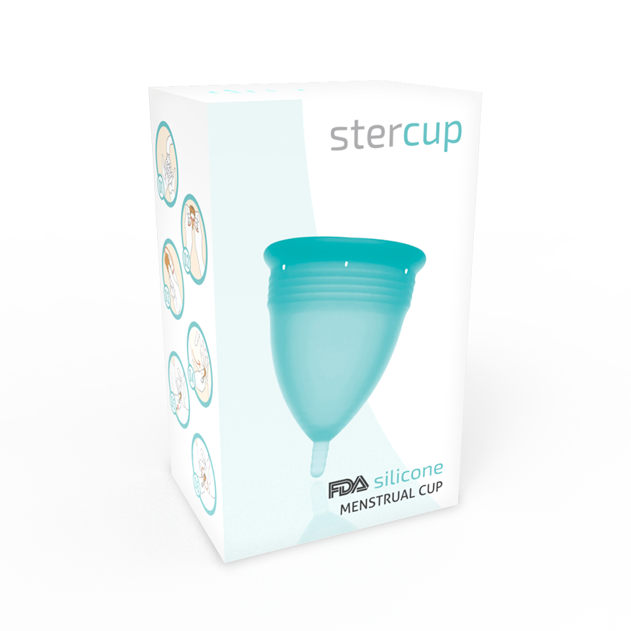 STERCUP - FDA SILICONE MENSTRUAL CUP AQUAMARINE - SIZE S 5 STERCUP - FDA SILICONE MENSTRUAL CUP AQUAMARINE - SIZE S - obrazek 5