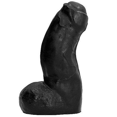 ALL BLACK - REALISTIC DONG BLACK 17 CM 2 ALL BLACK - REALISTIC DONG BLACK 17 CM - obrazek 2