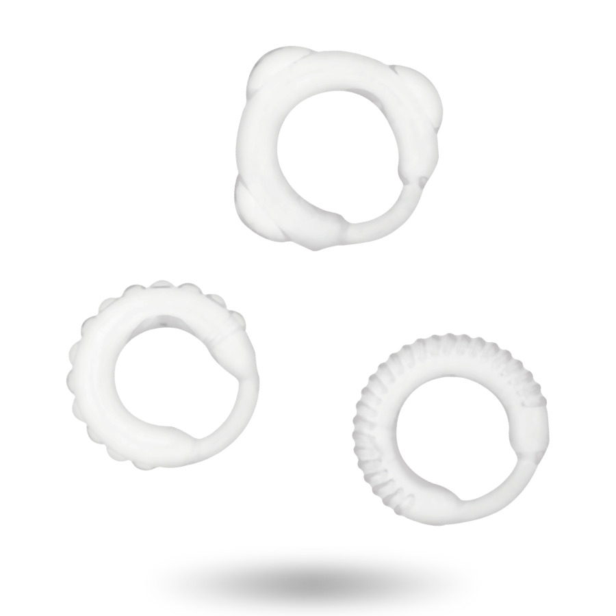 ADDICTED TOYS - C-RING SET CLEAR 2 ADDICTED TOYS - C-RING SET CLEAR - obrazek 2