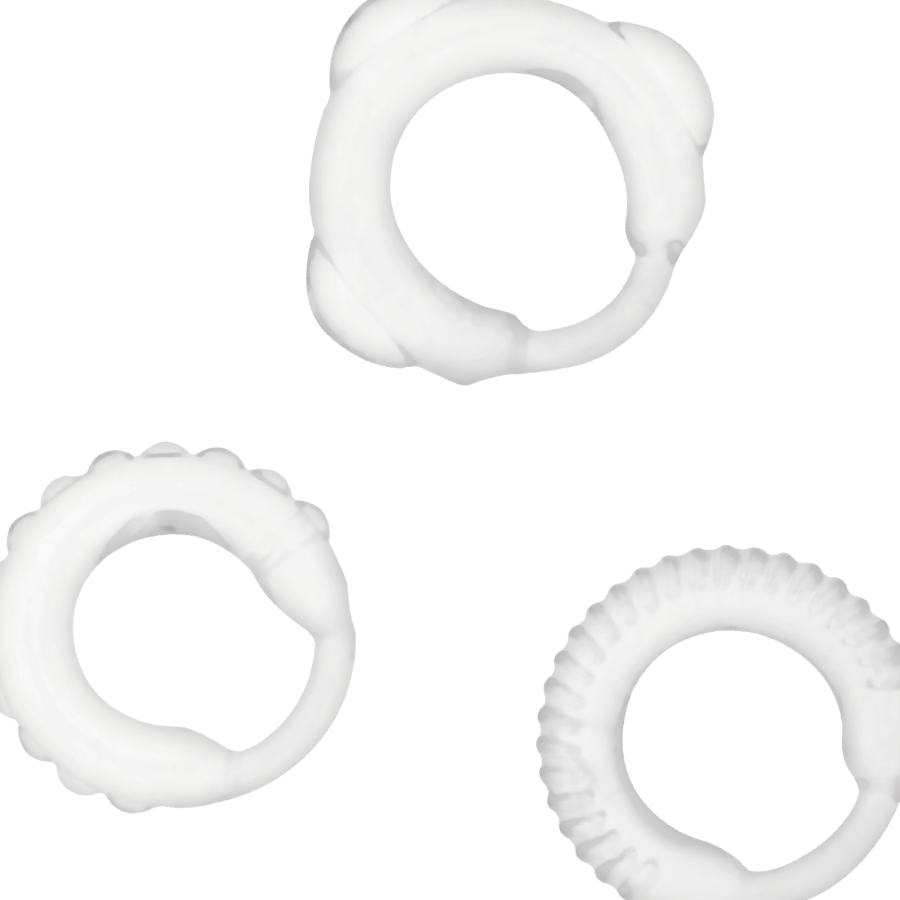 ADDICTED TOYS - C-RING SET CLEAR 3 ADDICTED TOYS - C-RING SET CLEAR - obrazek 3