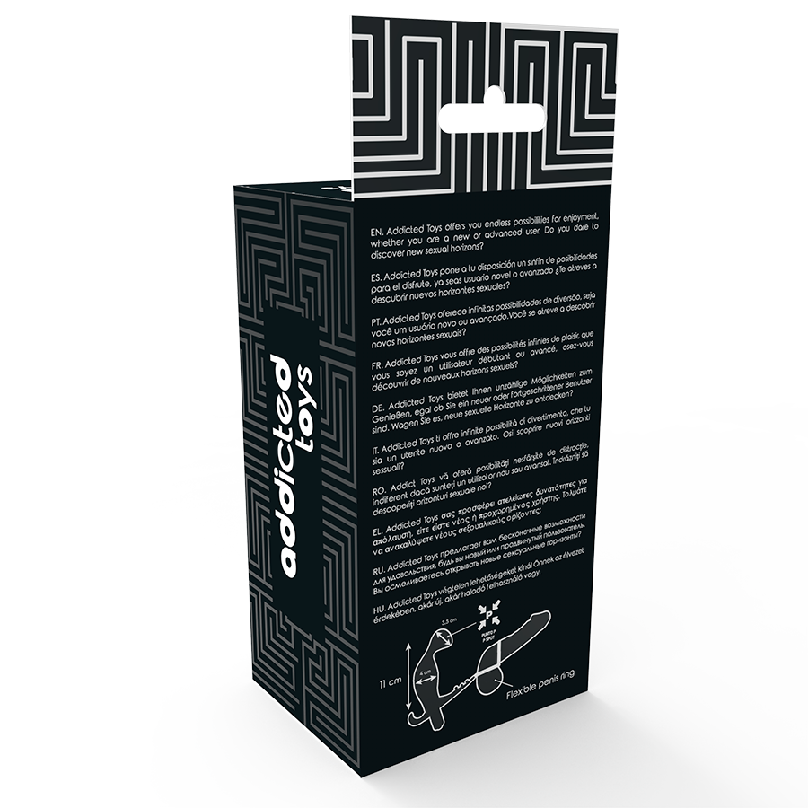 ADDICTED TOYS - ANAL PLUG WITH DOUBLE PENIS RING AND TESTICLES BLACK 5 ADDICTED TOYS - ANAL PLUG WITH DOUBLE PENIS RING AND TESTICLES BLACK - obrazek 5