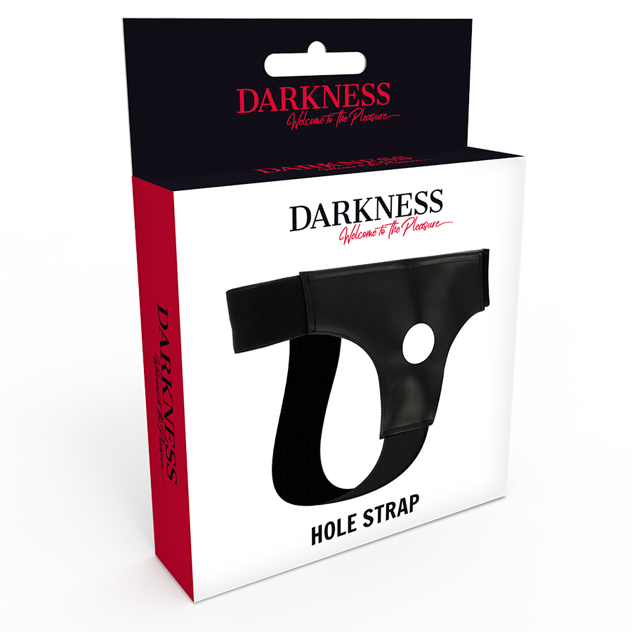 DARKNESS - HARNESS WITH HOLE ONE SIZE 3 DARKNESS - HARNESS WITH HOLE ONE SIZE - obrazek 3