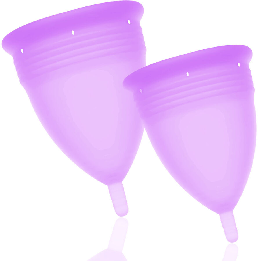 STERCUP - FDA SILICONE MENSTRUAL CUP PACK SIZE S + L LILAC 2 STERCUP - FDA SILICONE MENSTRUAL CUP PACK SIZE S + L LILAC - obrazek 2