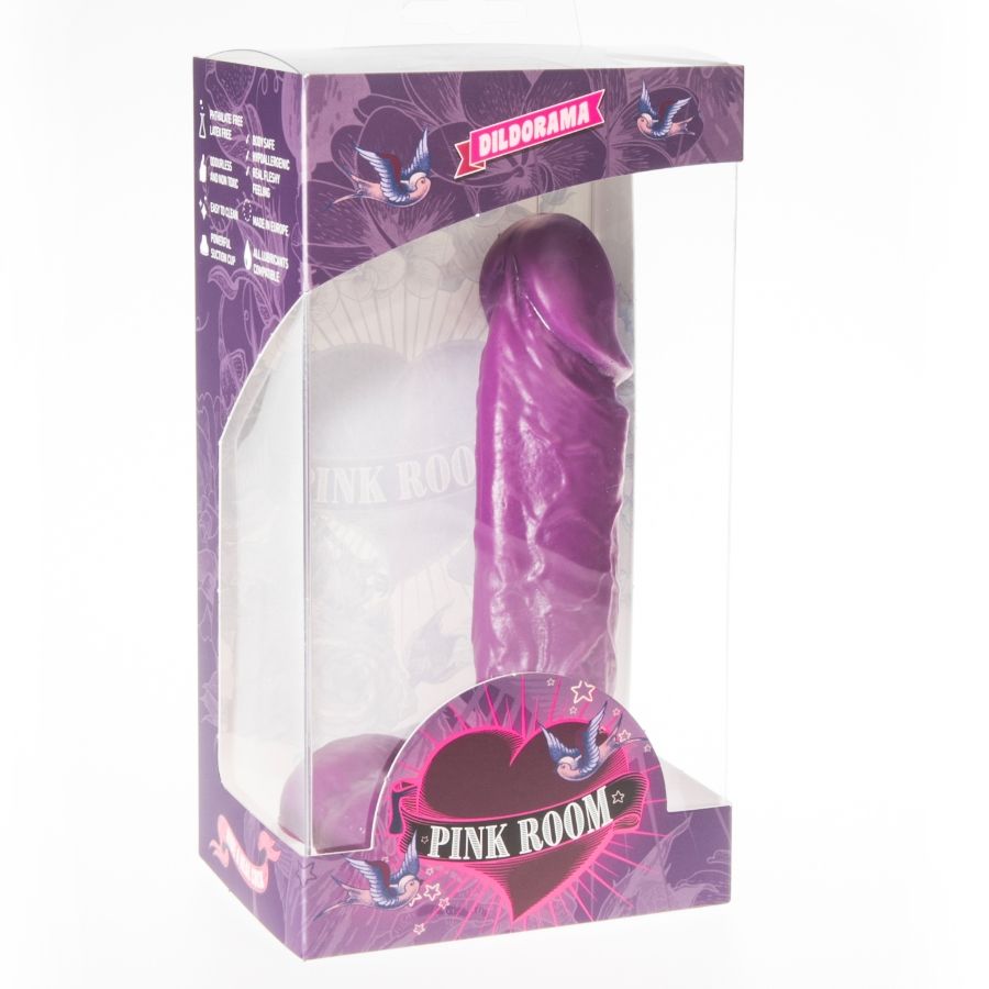 PINK ROOM - AMADEO REALISTIC DILDO PURPLE 15.5 CM 2 PINK ROOM - AMADEO REALISTIC DILDO PURPLE 15.5 CM - obrazek 2