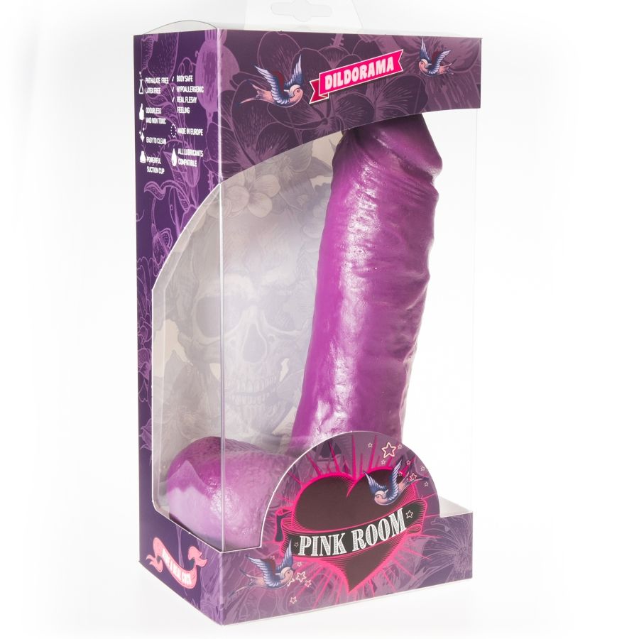 PINK ROOM - ANTON REALISTIC DILDO PURPLE 21.5 CM 2 PINK ROOM - ANTON REALISTIC DILDO PURPLE 21.5 CM - obrazek 2