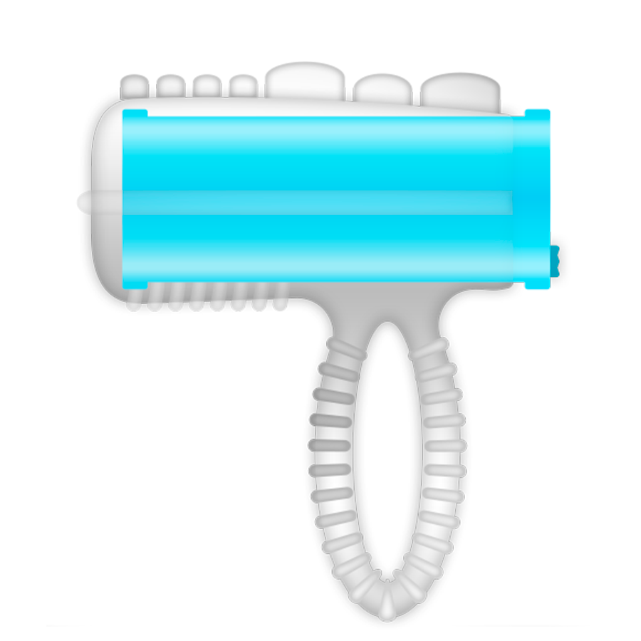 CASUAL LOVE - RING TONGUE VIBRATING BLUE 2 CASUAL LOVE - RING TONGUE VIBRATING BLUE - obrazek 2