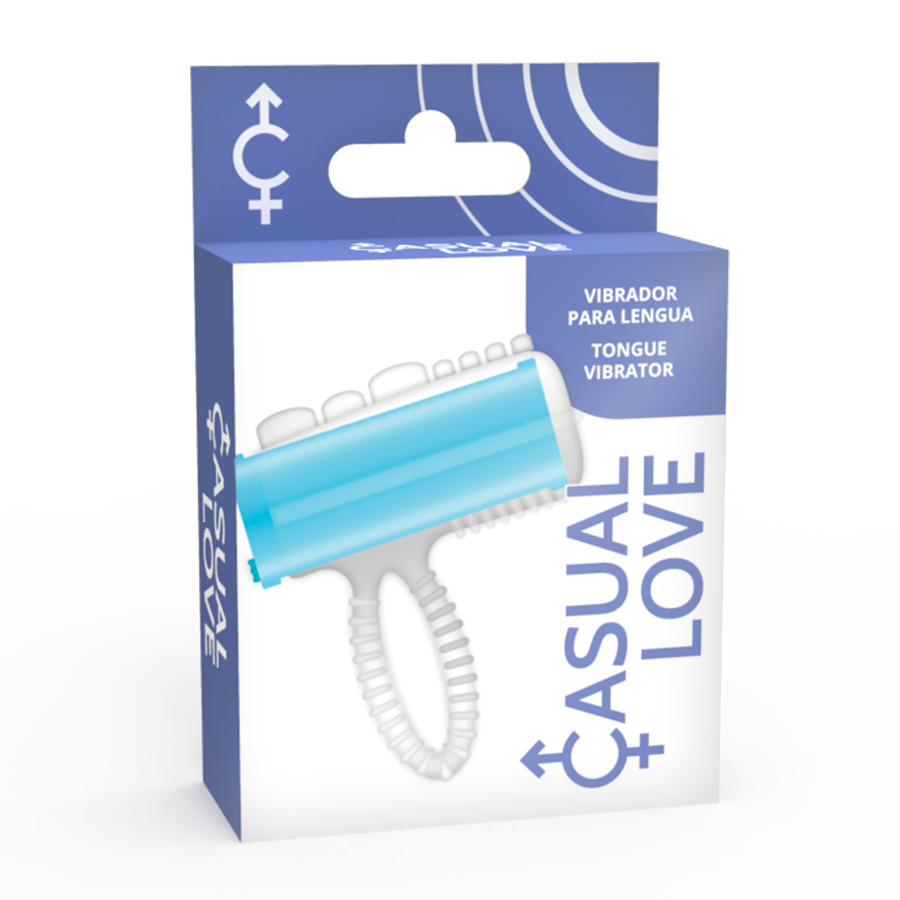 CASUAL LOVE - RING TONGUE VIBRATING BLUE 3 CASUAL LOVE - RING TONGUE VIBRATING BLUE - obrazek 3