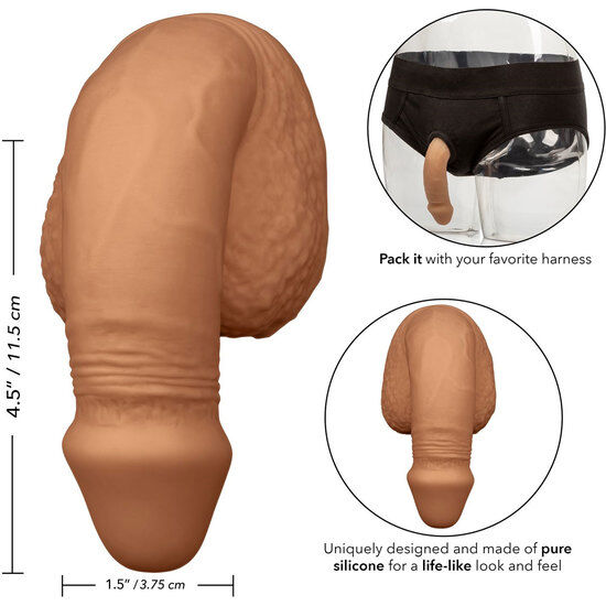 CALEXOTICS - SILICONE PACKING PENIS 12.75 CM CARAMEL 4 CALEXOTICS - SILICONE PACKING PENIS 12.75 CM CARAMEL - obrazek 4