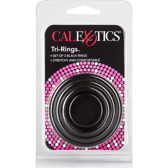 CALEXOTICS - TRI-RINGS BLACK 2 CALEXOTICS - TRI-RINGS BLACK - obrazek 2