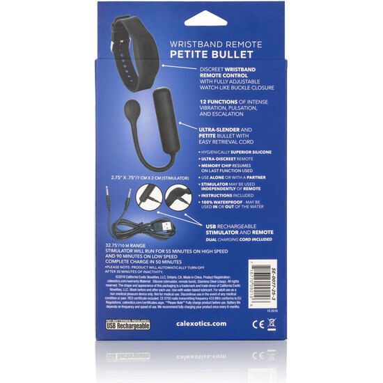 CALEXOTICS - WRISTBAND REMOTE PETITE BULLET 4 CALEXOTICS - WRISTBAND REMOTE PETITE BULLET - obrazek 4