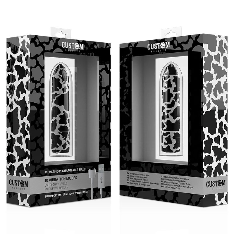 CUSTOM BULLETS - RECHARGEABLE COW MAGNETIC 10 INTENSITIES 3 CUSTOM BULLETS - RECHARGEABLE COW MAGNETIC 10 INTENSITIES - obrazek 3