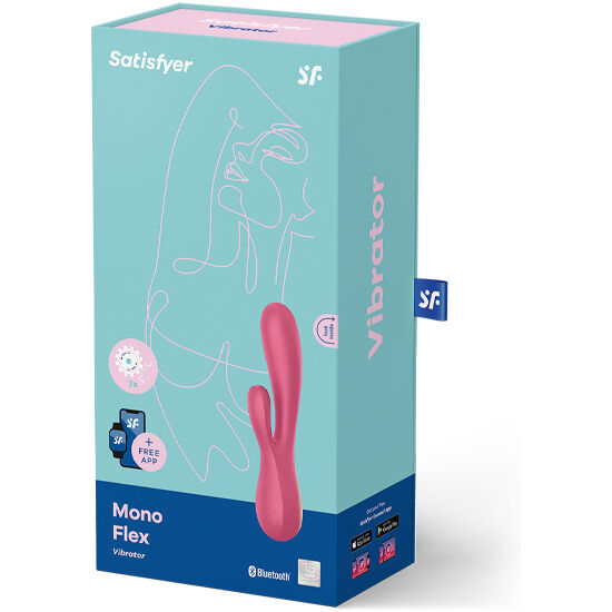 SATISFYER - MONO FLEX RED WITH APP 4 SATISFYER - MONO FLEX RED WITH APP - obrazek 4