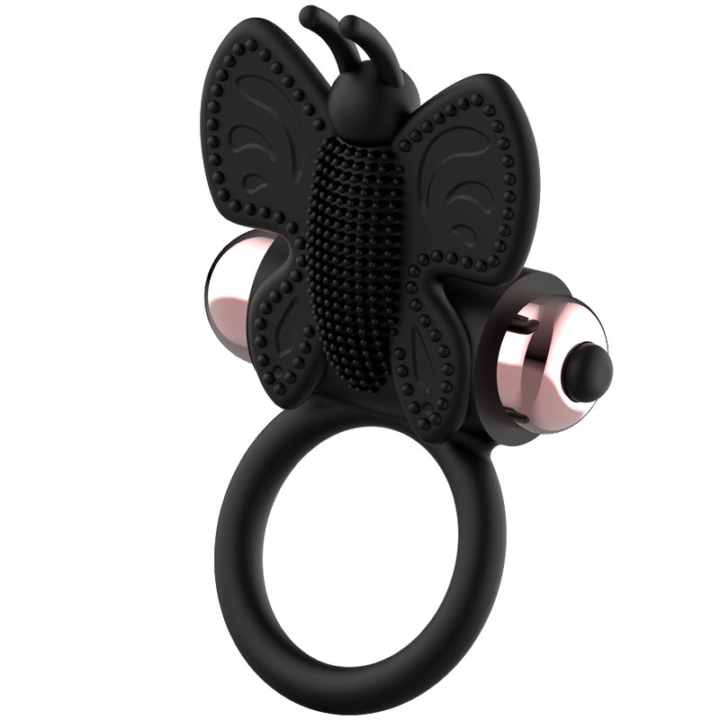 COQUETTE CHIC DESIRE - COCK RING BUTTERFLY WITH VIBRATOR BLACK/ GOLD 5 COQUETTE CHIC DESIRE - COCK RING BUTTERFLY WITH VIBRATOR BLACK/ GOLD - obrazek 5