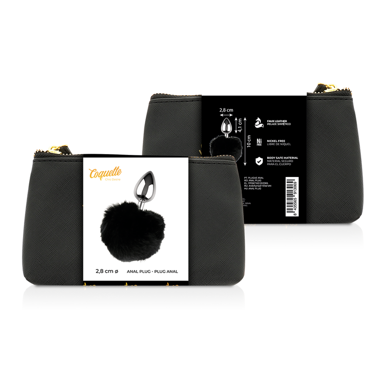 COQUETTE CHIC DESIRE - ANAL PLUG METAL SIZE L 2.8 X 4.1 CM 2 COQUETTE CHIC DESIRE - ANAL PLUG METAL SIZE L 2.8 X 4.1 CM - obrazek 2