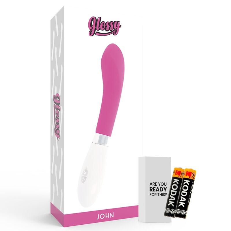 GLOSSY - JOHN VIBRATOR PINK 5 GLOSSY - JOHN VIBRATOR PINK - obrazek 5