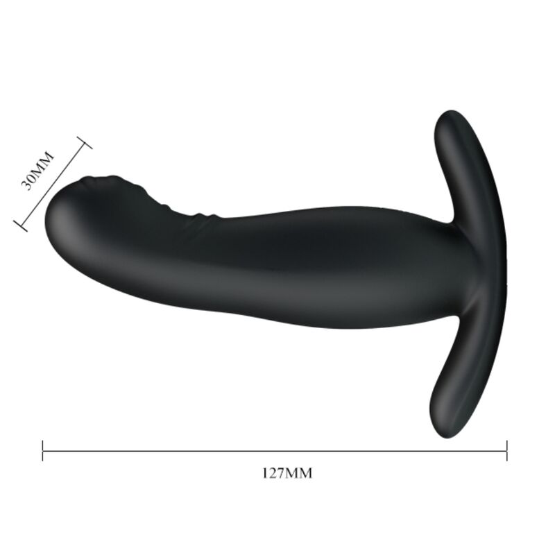 MR PLAY - RECHARGEABLE BLACK PROSTATE MASSAGER 4 MR PLAY - RECHARGEABLE BLACK PROSTATE MASSAGER - obrazek 4