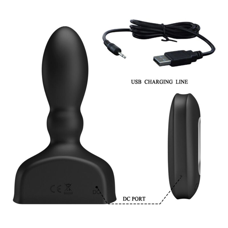 MR PLAY - BLACK INFLATABLE ANAL PLUG REMOTE CONTROL 3 MR PLAY - BLACK INFLATABLE ANAL PLUG REMOTE CONTROL - obrazek 3