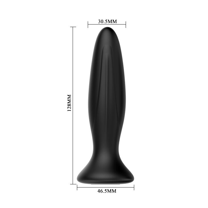 MR PLAY - RECHARGEABLE BLACK VIBRATOR ANAL PLUG 4 MR PLAY - RECHARGEABLE BLACK VIBRATOR ANAL PLUG - obrazek 4