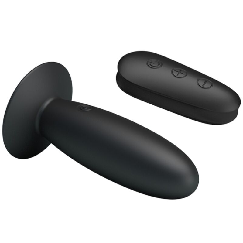 MR PLAY - ANAL PLUG WITH VIBRATION BLACK REMOTE CONTROL 3 MR PLAY - ANAL PLUG WITH VIBRATION BLACK REMOTE CONTROL - obrazek 3