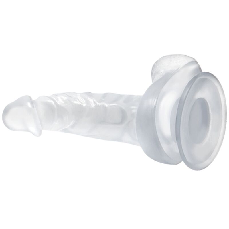 BAILE - REALISTIC DILDO WITH SUCTION CUP AND TESTICLES 16.7 CM TRANSPARENT 2 BAILE - REALISTIC DILDO WITH SUCTION CUP AND TESTICLES 16.7 CM TRANSPARENT - obrazek 2