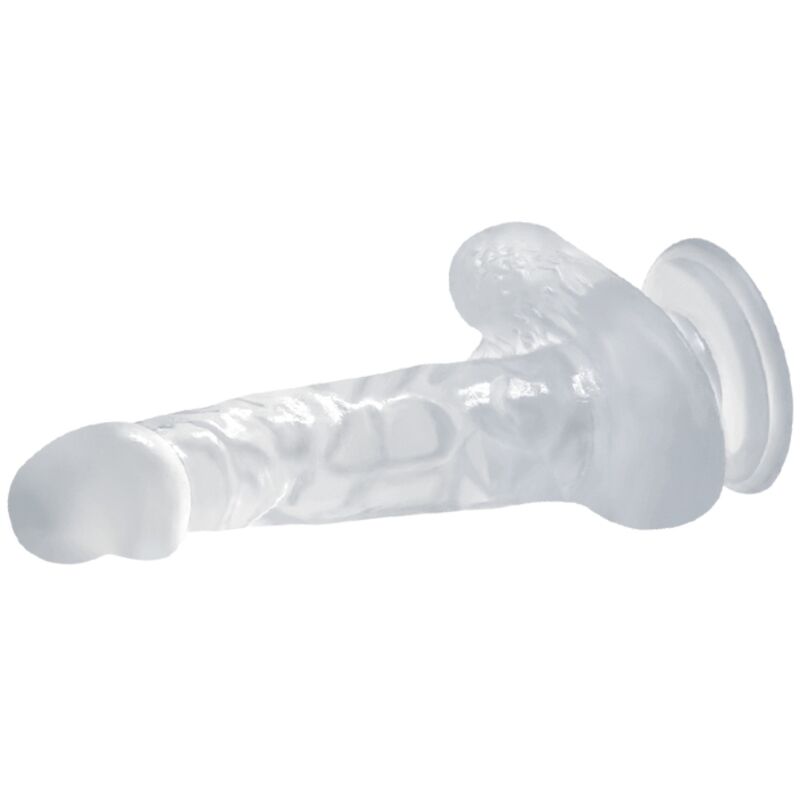 BAILE - REALISTIC DILDO WITH SUCTION CUP AND TESTICLES 16.7 CM TRANSPARENT 3 BAILE - REALISTIC DILDO WITH SUCTION CUP AND TESTICLES 16.7 CM TRANSPARENT - obrazek 3