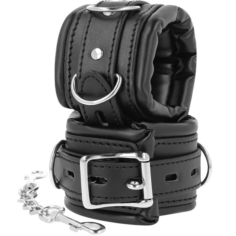 DARKNESS - PADDED BDSM HANDCUFFS 2 DARKNESS - PADDED BDSM HANDCUFFS - obrazek 2