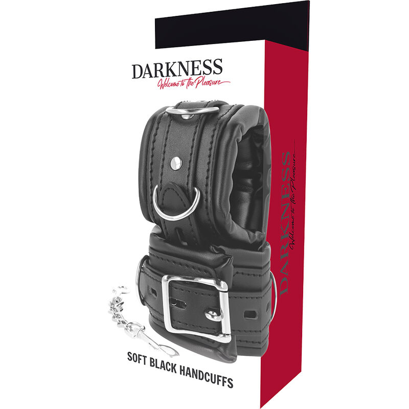 DARKNESS - PADDED BDSM HANDCUFFS 5 DARKNESS - PADDED BDSM HANDCUFFS - obrazek 5