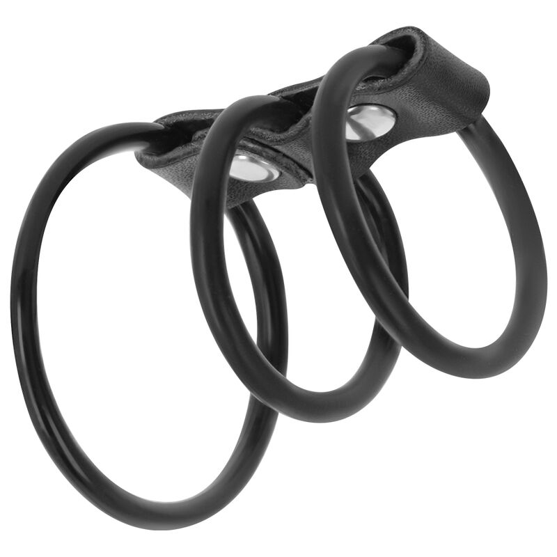 DARKNESS - SET OF 3 FLEXIBLE PENIS RINGS 2 DARKNESS - SET OF 3 FLEXIBLE PENIS RINGS - obrazek 2
