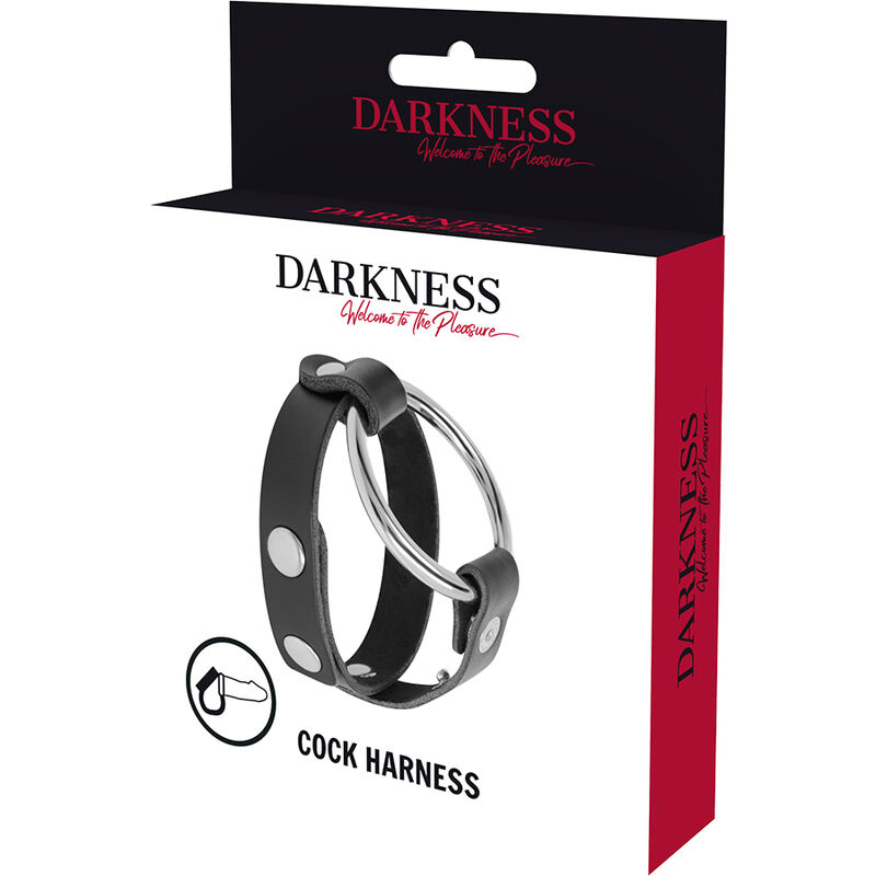 DARKNESS - BDSM COCK AND TESTICLE RING 5 DARKNESS - BDSM COCK AND TESTICLE RING - obrazek 5