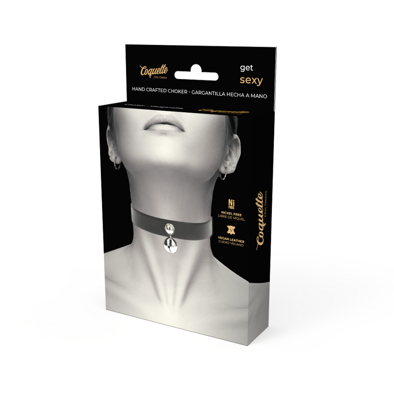 COQUETTE CHIC DESIRE - VEGAN LEATHER NECKLACE WOMAN RATTLE ACCESSORY 5 COQUETTE CHIC DESIRE - VEGAN LEATHER NECKLACE WOMAN RATTLE ACCESSORY - obrazek 5