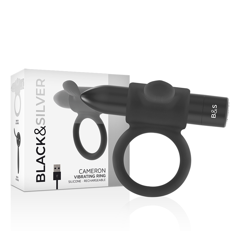 BLACKSILVER - CAMERON BLACK RECHARGEABLE RING 2 BLACKSILVER - CAMERON BLACK RECHARGEABLE RING - obrazek 2
