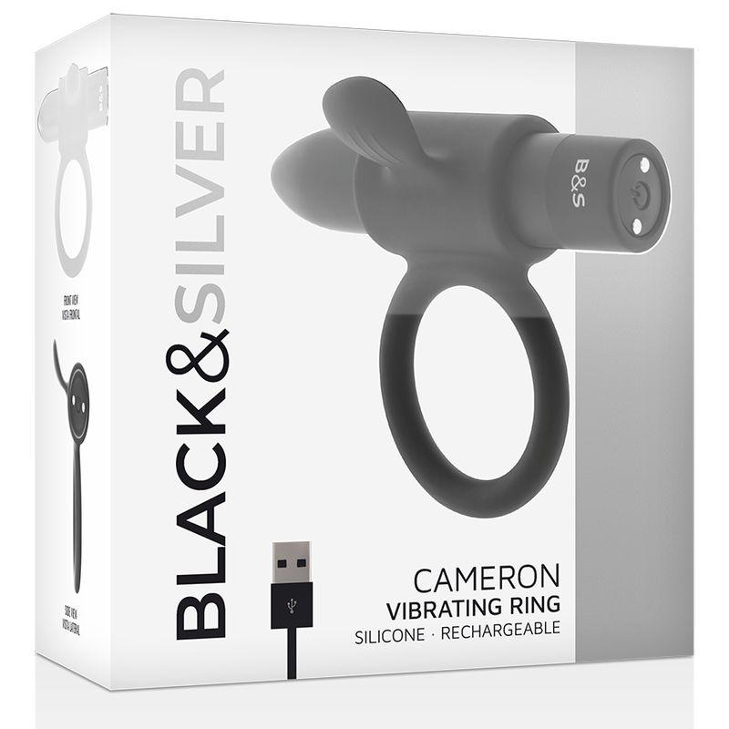 BLACKSILVER - CAMERON BLACK RECHARGEABLE RING 5 BLACKSILVER - CAMERON BLACK RECHARGEABLE RING - obrazek 5