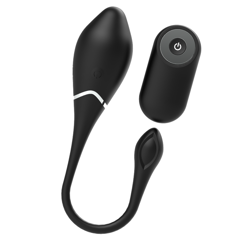 BLACKSILVER - JENELL RECHARGEABLE VIBRATING EGG 2 BLACKSILVER - JENELL RECHARGEABLE VIBRATING EGG - obrazek 2