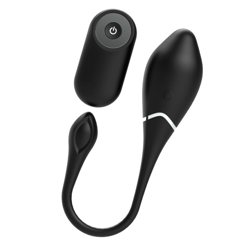 BLACKSILVER - JENELL RECHARGEABLE VIBRATING EGG 3 BLACKSILVER - JENELL RECHARGEABLE VIBRATING EGG - obrazek 3